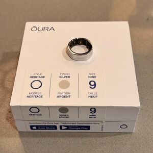 Oura 3 Heritage Silver Ring Size 9